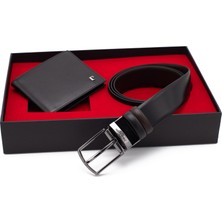 Pierre Cardin Çift Yönlü Deri Kemer & Cüzdan Ikili Set PCCİFT01SK-2060A55