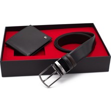 Pierre Cardin Çift Yönlü Deri Kemer & Cüzdan Ikili Set PCCİFT01SK-3664F2I