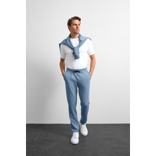 Mavi Regular Fit Örme Jogger Pantolon