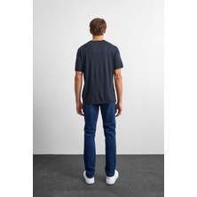 Back And Bond Siyah Regular Fit Bisiklet Yaka Tişört