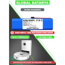 Neabot Nomo N2 Uyumlu Akıllı Robot Süpürge Bataryası 14.4V 7000MAH Li-Ion Pil (Ultra Kapasite)