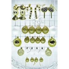 Waldern Xl Şeker Kamışlı Karışık Süs Seti Gold