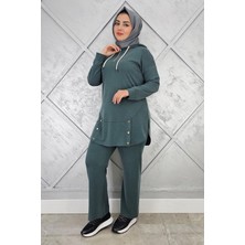 Pys Giyim Kadın Çıt Çıt Detaylı Tesettür Takım