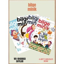 Bilge Minik 4 Adet Dergi (101-102-103-104 Sayılar)