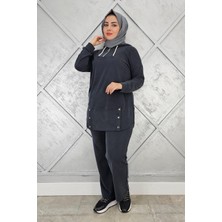 Pys Giyim Kadın Çıt Çıt Detaylı Tesettür Takım