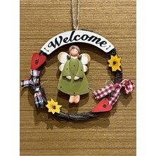 Yeşil 16 cm Çocuk Odası Süsü, Kapı, Duvar ve Ağaç Dekoru