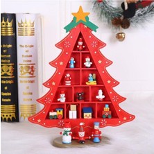 Kırmızı Ahşap Minyatür Süsler, Yılbaşı ve Ev Dekoru Için Şık Seçenekler