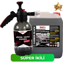 Smx Carbon Black Carnauba Cilalı Siyah Oto Şampuanı - Basınçlı Püskürtme Pompası