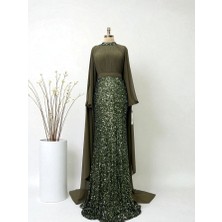 Halezade Moda Tesettür Linet Abiye