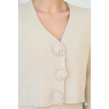 Cemo Kadıni Örgü Kısa Hırka Kazak