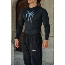 Liber Spider - Uzun Kollu Compression T-Shirt (Siyah)