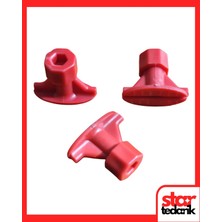 Star Pdr Boyasız Göçük Düzeltme Plastiği Elips Kırmızı 12X25Mm 10 Adet