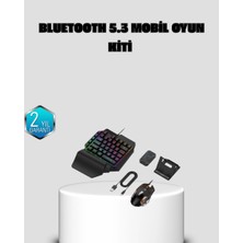 Bluetooth 5.3 Mobil Oyun Konsolu Dönüştürücü Seti 5 Parça Klavye Mouse Kit