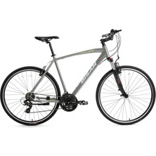 Bisan Trx 8100 700C 50CM Şehir Bisikleti Metalik Gri Yeşil Beyaz