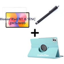 MobaxAksesuar Honor Pad X7 8.7inç JMS-W09 Kılıf Dönen Tablet Kilifi Ekran Koruyucu+Kalem