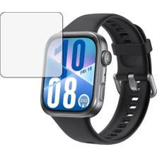 Microcase Huawei Watch Fit 4 Için Tam Kaplayan Kavisli Ekran Koruyucu 3D Pet Film - Siyah AL3385