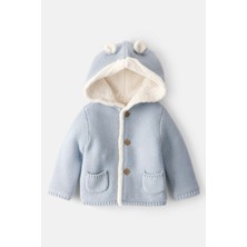 Carter's Mavi Erkek Bebek Örme Hırka Kalın Kumaş Desensiz Özelliklerle 18 Ay 1T632710