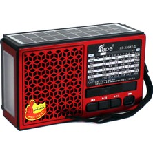 Apera Tepe FP-276BT-S Mini Solar Güneş Enerjili Cep Radyosu Bluetooth Hoparlör Fm Radyo LED Işıklı Şarjlı USB Micro Sd Mp3