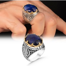 Mem Güney Silver Lapis Taşlı Gümüş Erkek Yüzük