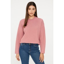 Pampino Kadın Dik Yaka Triko Kazak