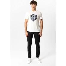Back And Bond Siyah Slim Fit Pamuklu Yan Cep Chino Pantolon