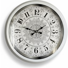 Dekoratif Beyaz Duvar Saati | 40 cm | Butik Saat