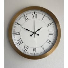 Metal Retro Eskitme Duvar Saati | 36 cm | Butik Saat