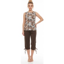 Şahinler Alaca Desenli Kolsuz Kapri 22203