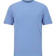 Abdullah Kiğılı Bisiklet Yaka Slim Fit Dar Kesim Nakışlı Merserize Pamuk Triko T-shirt