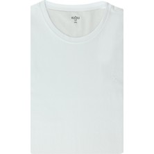 Kiğılı Büyük Beden Bisiklet Yaka Süprem Pamuklu Tişört