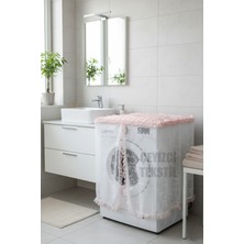 Pudra Renkli Çamaşır Makinesi Örtüsü, Şık ve Koruyucu Tasarım