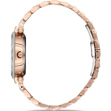 David Guner Rose Kaplamalı Beyaz Kadranlı Kadın Kol Saati DG-8183LA-C1