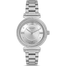 David Guner Gümüş Kaplamalı Beyaz Kadranlı Kadın Kol Saati DG-8909LA-A1