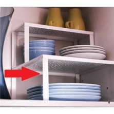 Siyah Dolap Içi Düzenleyici, Ek Raf ve Bardak Gözü, Pratik ve Şık Tasarım