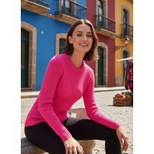 Nakşi Giyim Kadın Modern Fitilli Yumuşak Triko Kazak