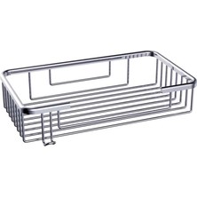 Çok Renkli 25X15 cm Çok Katlı Krom Şampuanlık, Modern ve Şık Tasarım