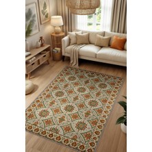 Homshtag Geleneksel Çiçek Desenli Halı, Mozaik Halı, Klasik Oturma Odası Halısı