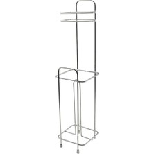 Krom Yedekli Modern Metal Wc Kağıtlık, Şık ve Kullanışlı Tasarım