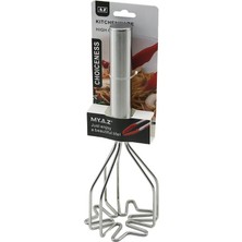 Go İthalat Paslanmaz Çelik  Patates Ezici  Kalp Şekil   Metal Saplı   25.5cm (5314)