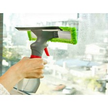 Çok Renkli Mikro Fiber Cam Silme Mopu Spreyli Su Hazneli