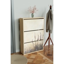 Hediyeler Kapında "hazy Lavender" 3 Bölmeli Liovian Düşer Kapak Ayakkabılık