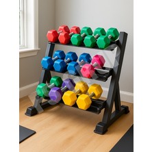 FS GRUP | Dambıl Rafı 3 Katlı Stand – Profesyonel Kullanım