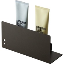 Kahverengi Banyo Rafı ve Şampuanlık, Şık ve Fonksiyonel Tasarım