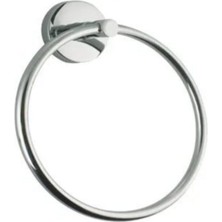 Yuvarlak Beyaz Havluluk, Şık ve Kullanışlı Banyo Aksesuarı