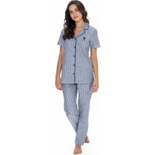 U.S. Polo Assn. Kadın Lacivert Pijama Takım - 20090