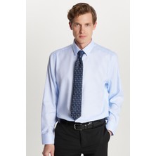 Tudors Slim Fit Beyaz Non-Iron %100 Pamuk Doğa Dostu Ekoteks Belgeli Ütü Gerektirmez Gömlek