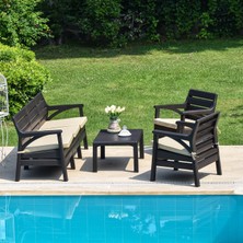 Retro Art Holiday Hawaii Bahçe ve Balkon Takımı