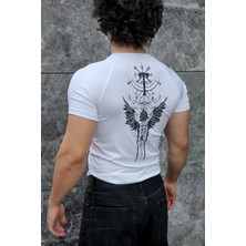 Liber Valhalla - Compression T-Shirt (Beyaz)