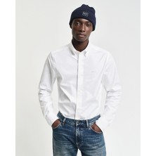 Gant Erkek Siyah Regular Fit Düğmeli Yaka Oxford Gömlek 3000302.110