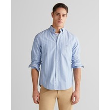 Gant Erkek Mavi Regular Fit Düğmeli Gömlek 3250215.407